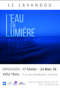 Exposition L'eau en lumière - Villa Théo - Le Lavandou. Du 17 mars au 24 avril 2018 au Lavandou. Var. 
